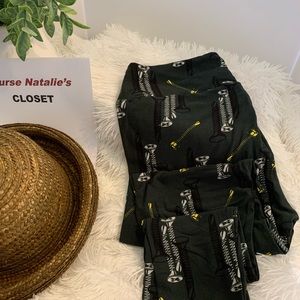 LuLaRoe Leggings Screw Pattern TC NWOT